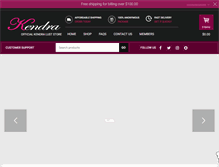 Tablet Screenshot of kendralust.com
